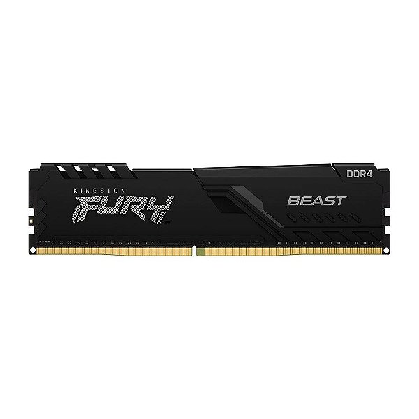 Memória DDR4 Kingston Fury Beast, 8GB, 3200Mhz, Black, KF432C16BB/8