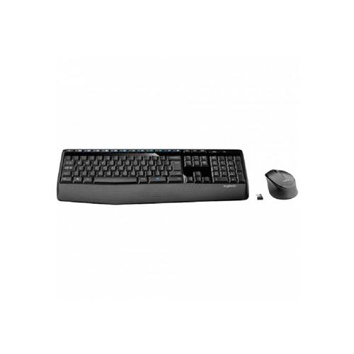 Kit Teclado e Mouse Sem Fio Logitech MK345 Multimídia, ABNT2, Preto