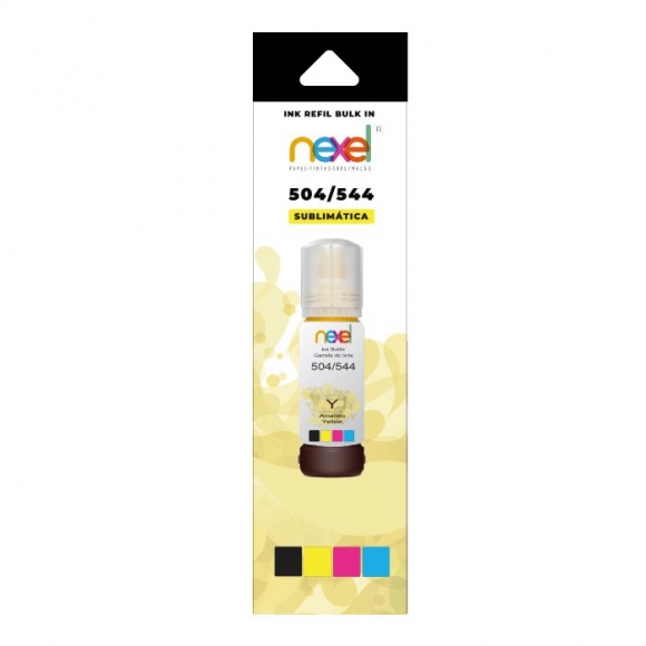 Refil de Tinta para Impressora Nexel Yellow 504 70ml