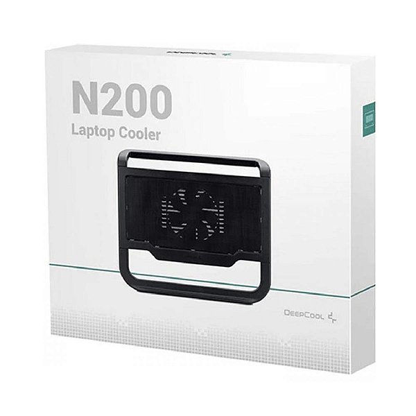 Suporte para Notebook DeepCool N200, Com 1 Fan, Preto