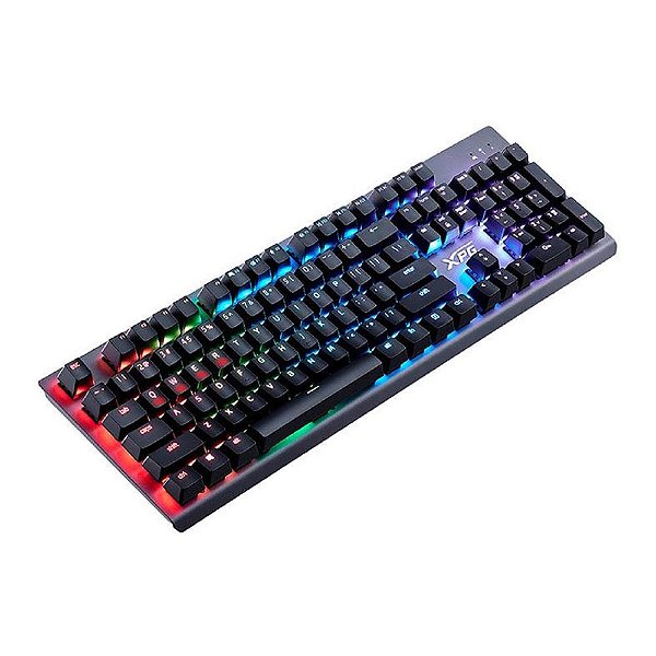 Teclado Mecânico Gamer XPG Mage, RGB, Switch Red, USB, Preto
