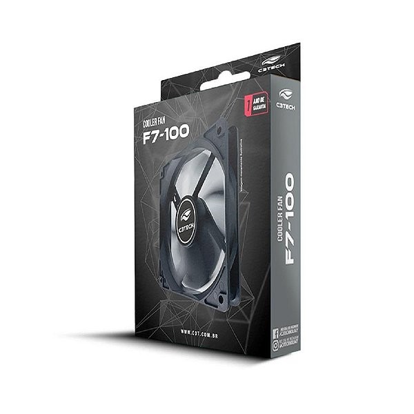 Cooler Fan C3Tech F7-100BK Storm, 120mm, Preto