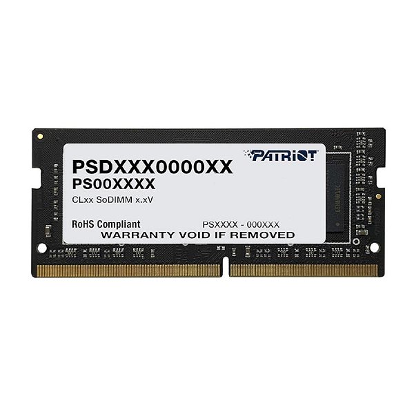 Memória para Notebook DDR4 Patriot Signature, 8GB, 3200MHz