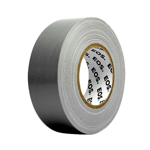 Fita Multiuso Isolante EOS Cinza Tipo Silver Tape com Alta Aderência 50m x 48mm