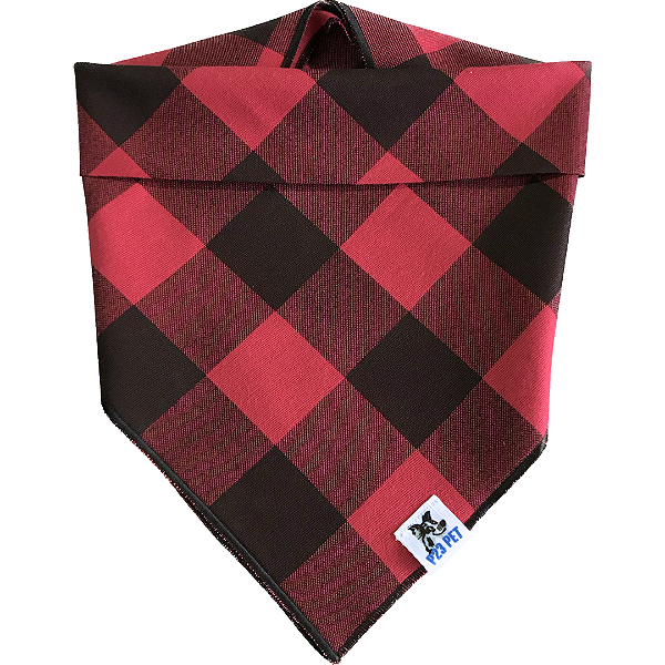 Bandana Vermelha e Preta para Pets