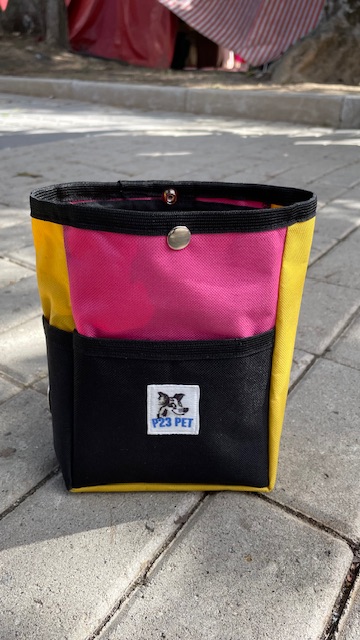 Petisqueira para treino com cinto - Rosa/Amarelo