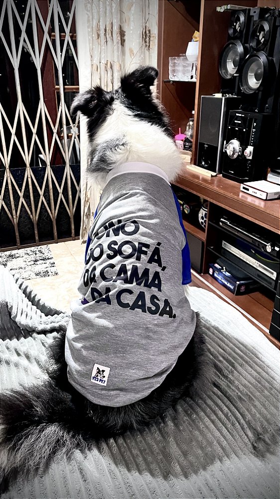 Camisa Dono do Sofá, da Cama e da Casa - Cinza