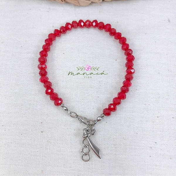 Pulseira de Iansã Umbanda Cristal de Vidro