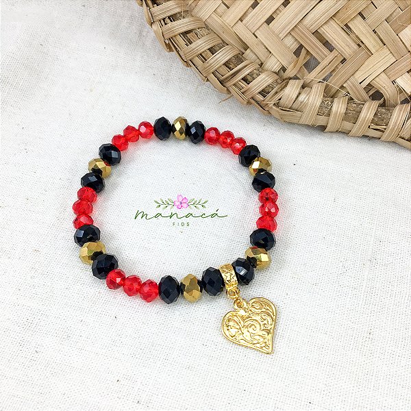Pulseira de Pombagira Umbanda Cristal de Vidro
