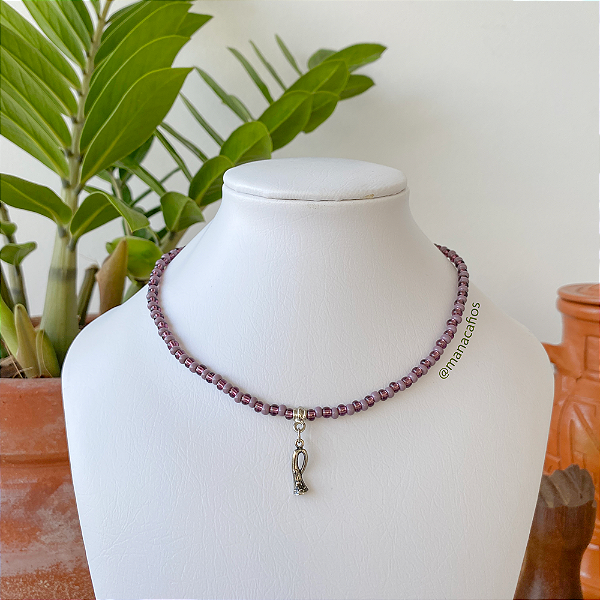 Choker de Nanã em Miçangas Jablonex