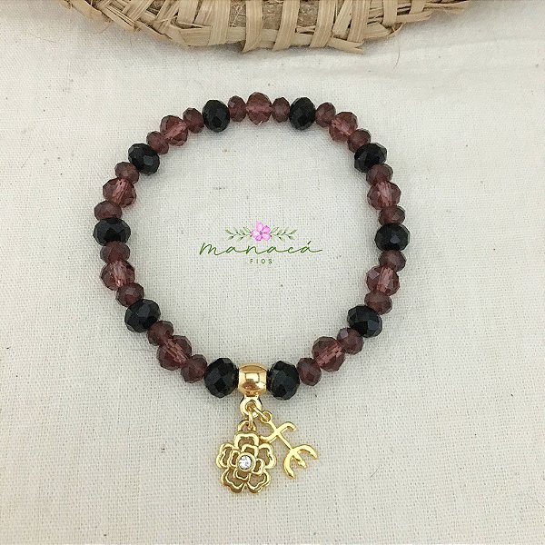 Pulseira de Pombagira Umbanda Cristal de Vidro