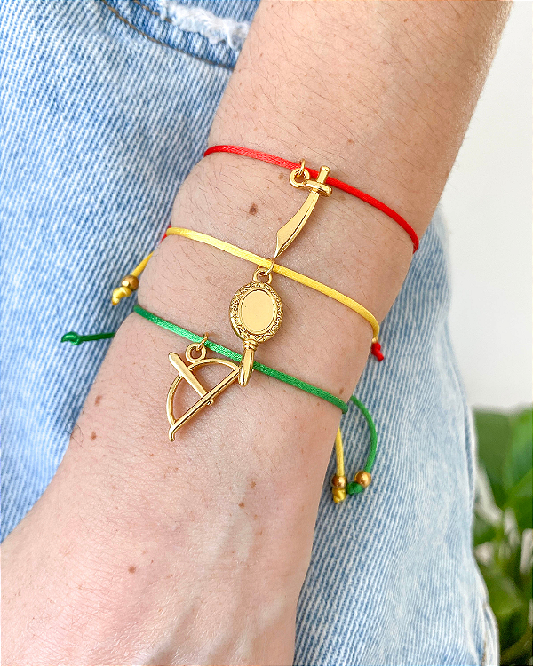 Pulseira Ààbò - Proteção em Fio de Seda Personalizável