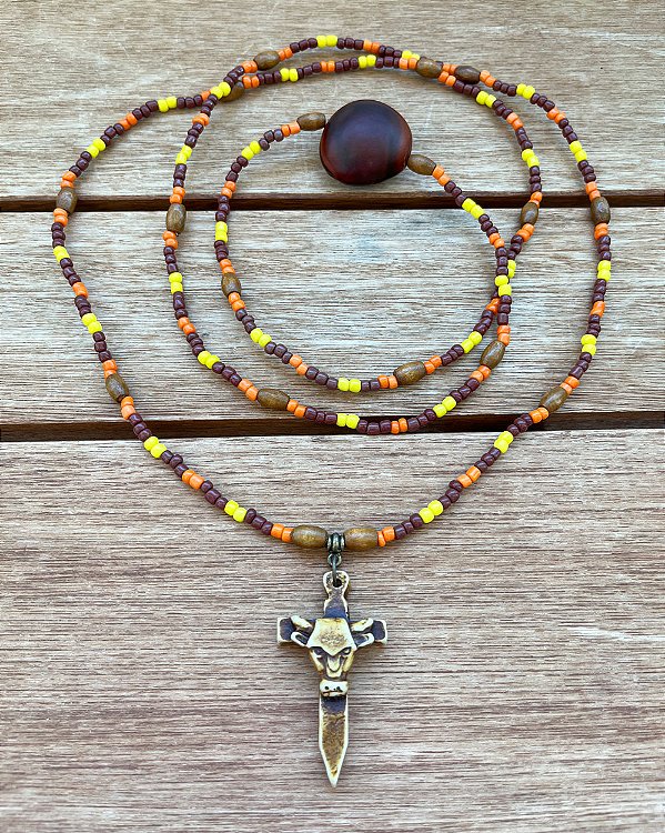 Guia de Boiadeiros – Fio de Conta Umbanda e Candomblé | Laranja, Amarelo e Marrom