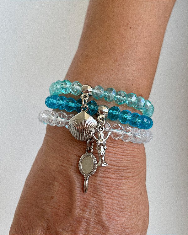 Mix Pulseiras de Cristal | Iemanjá