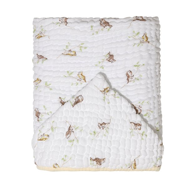 Toalha de Banho Soft Bamboo Mami Com Capuz Estampada - Canarinho