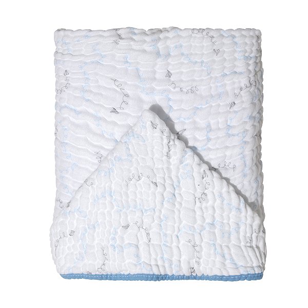 Toalha de Banho Soft Bamboo Mami Com Capuz Estampada - Avião de Papel