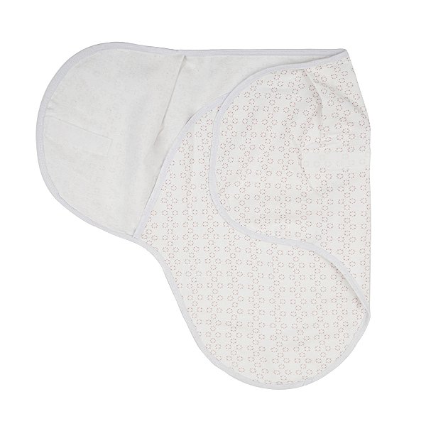 Cueiro Swaddle Ajustável Papi Composê 70cmx62cm - Flor Geométrica
