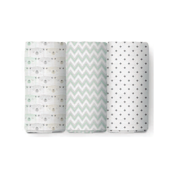 Cueiro Swaddle Papi Soft Estampado 1,2m x 1,2m - Neutro