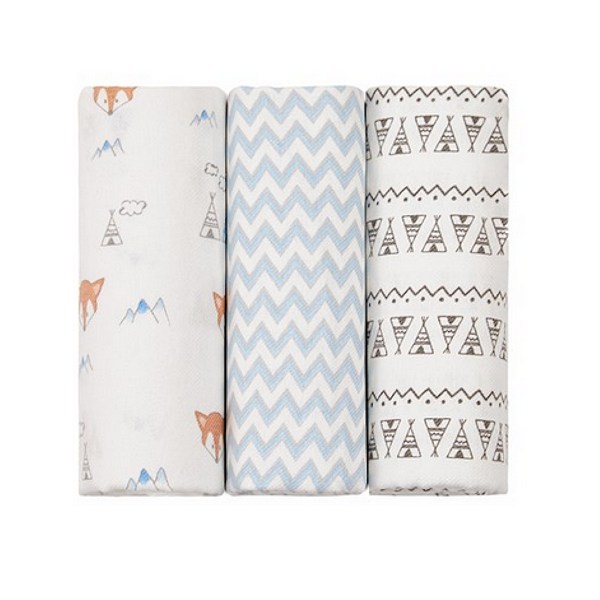 Cueiro Flanelado Papi Baby Estampado 1,0Mx80cm - Masculino