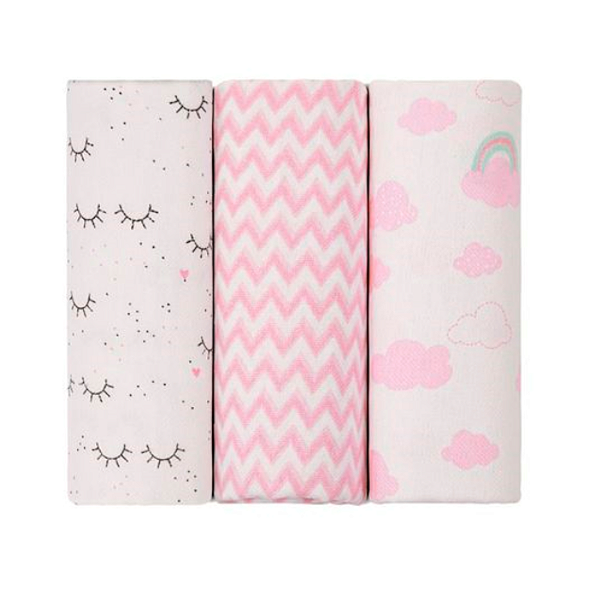 Cueiro Flanelado Papi Baby Estampado 1,0Mx80cm - Feminino