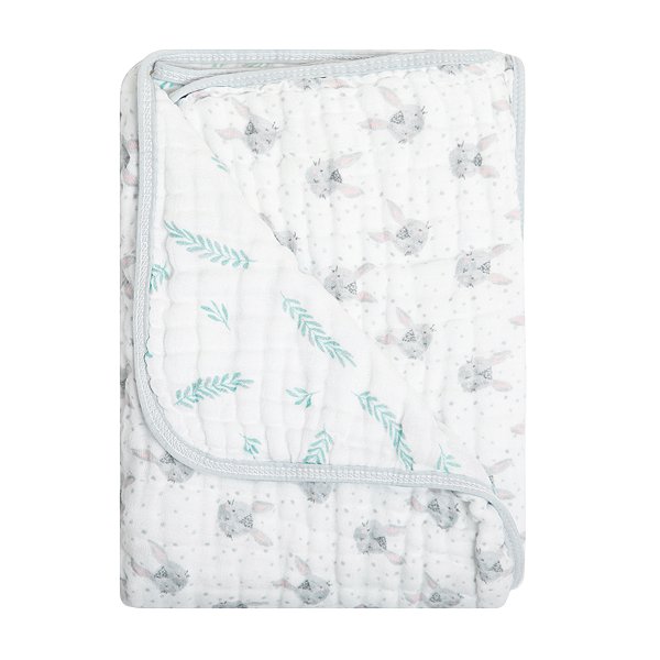 Cobertor Papi Soft Estampado 1,0m x 80cm - Coelhinho