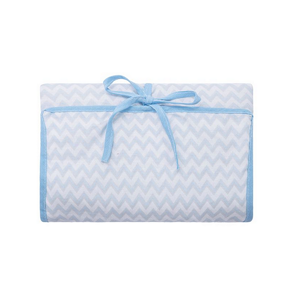 Trocador Porta Fraldas Papi Baby Portátil - Chevron Azul