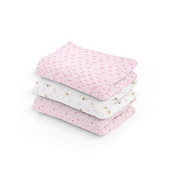 Manta Cueiro Papi Flanelado Estampado 1m X 80cm - Rosa