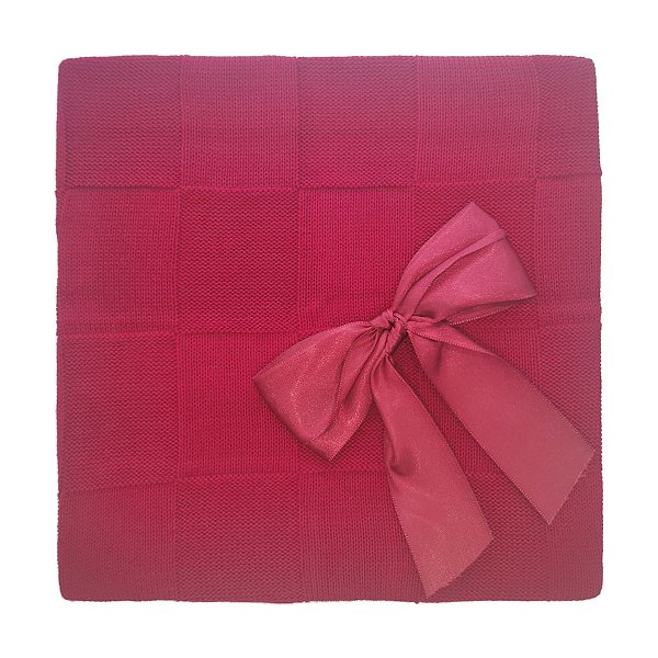 Manta Tricot Michelle Baby 80x80 - Vermelha