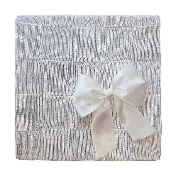 Manta Tricot Michelle Baby 80x80 - Creme