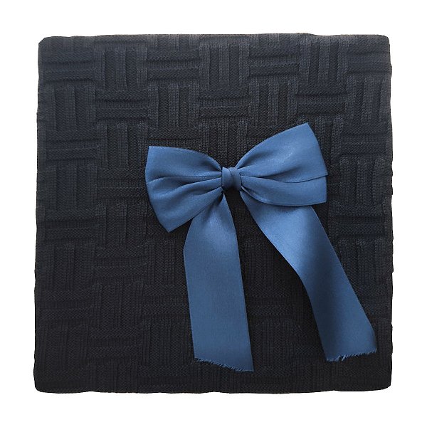 Manta Tricot Michelle Baby 80x80 - Azul Marinho