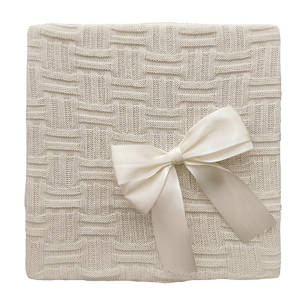 Manta Tricot Michelle Baby 80x80 - Creme