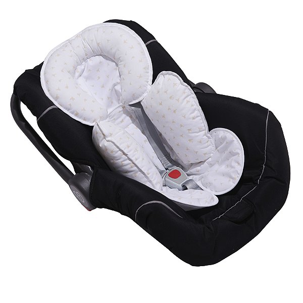 Capa Anatômica Para Bebê Conforto e Carrinho Mami - Silhueta Pássaros