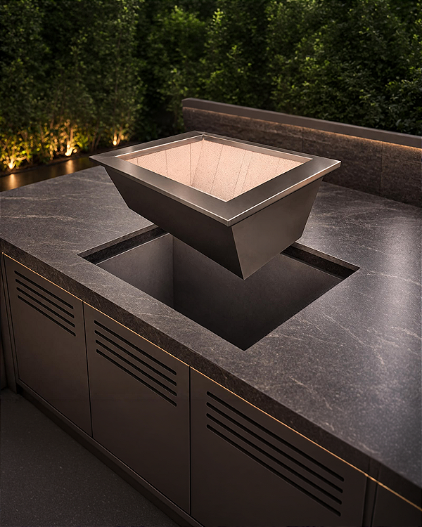 Braseiro de Bancada Inox