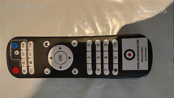 CONTROLE IGUAL AO ORIGINAL (VIA INFRA VERMELHO) PARA RECEPTOR MYTV BOX BRAVE 4K