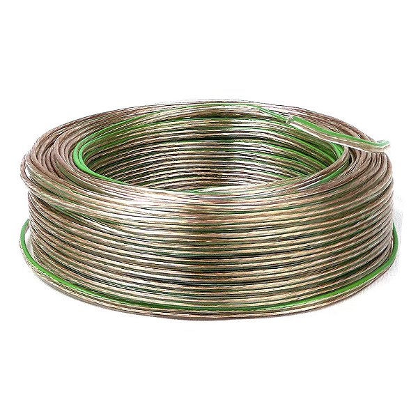 Fio Bicolor Alto Falante Paralelo 2x 1,50mm 100 M Polarizado