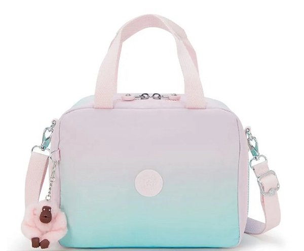 LANCHEIRA KIPLING MIYO ESTAMPADO GRADIENT SEA