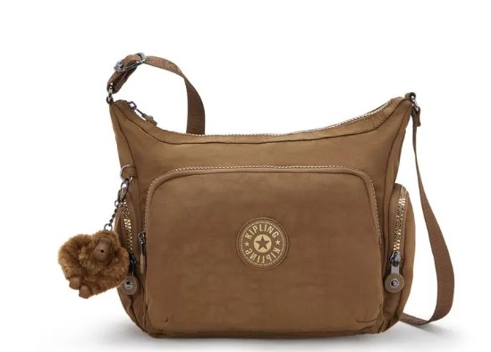 BOLSA KIPLING GABB S GLORIUS KHAKI  MARROM