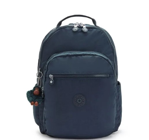 MOCHILA KIPLING SEOUL LAP TRUE BLUE TONAL AZUL
