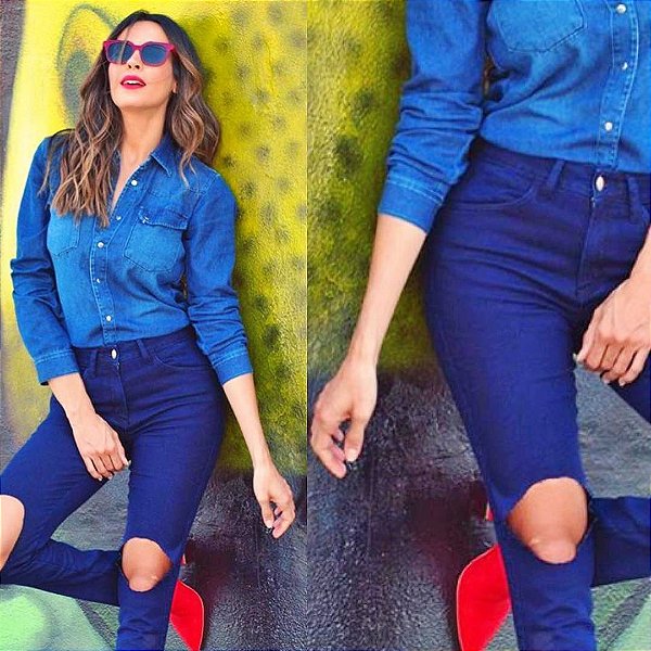 Calça Feminina Jeanseria Cigarrete Donna Jeans