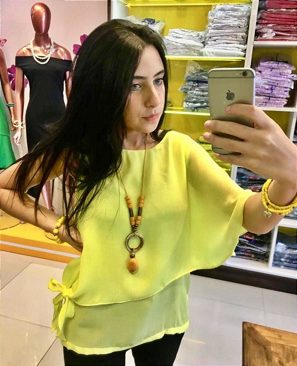 Blusa Dupla Amarração Viviane Furrier