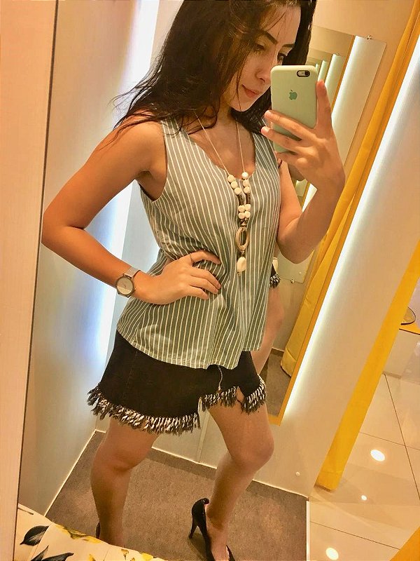 Regata Listrada Jeanseria Viscose