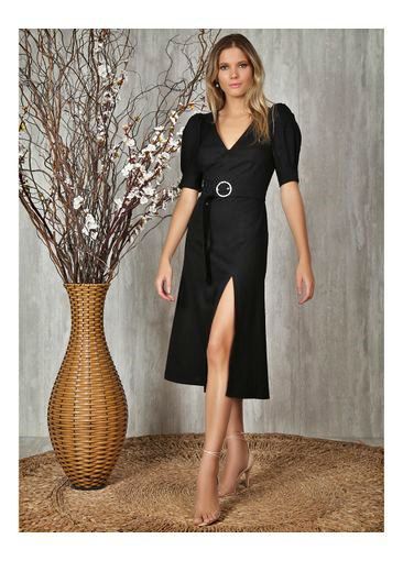 Vestido Midi Linen Cindy