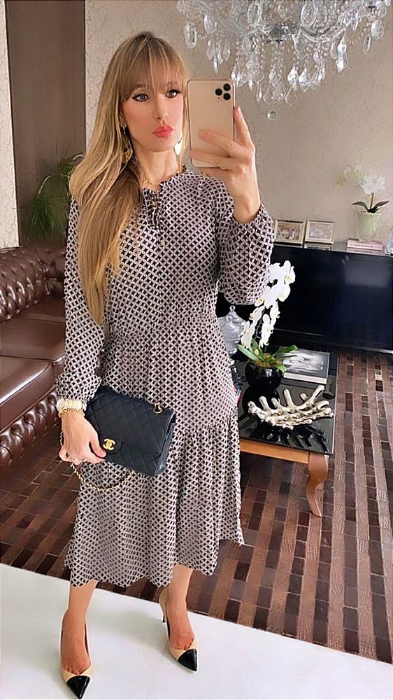Vestido Midi Scarlet Viscose
