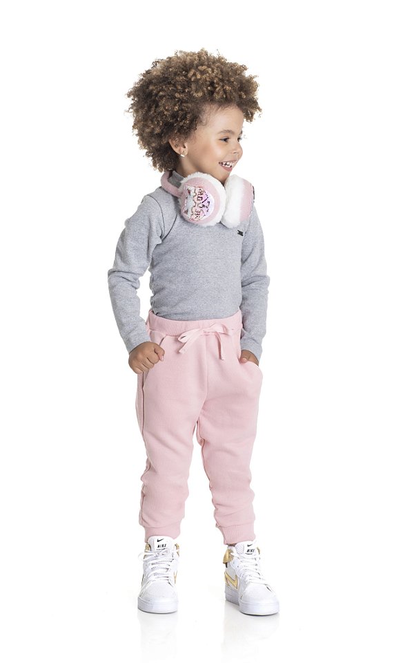 Calça Jogger Preta Confort c/ Bolso e Recorte Lateral - Costão Têxtil