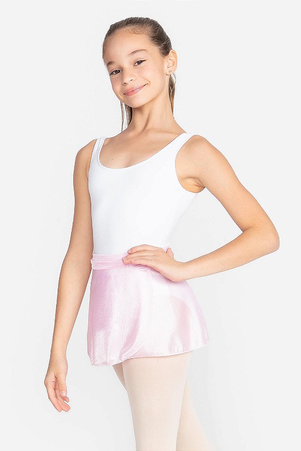 Saia Ballet Infantil Rosa em Trilobal - Só Dança