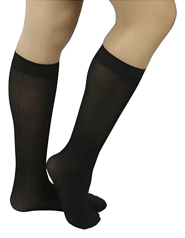 Meia 3/4 Preta Infantil