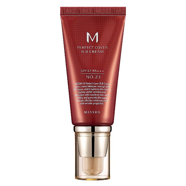 BB Cream, M Perfect Cover BB Cream, 50ml, #23 Natural Beige, Missha