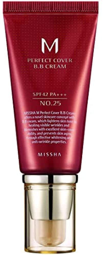 BB Cream, M Perfect Cover BB Cream, 50ml, #25 Natural Beige, Missha