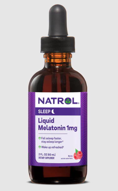 Melatonina Líquida, 1 mg, Sabor Frutos Silvestres, 60mL, Natrol