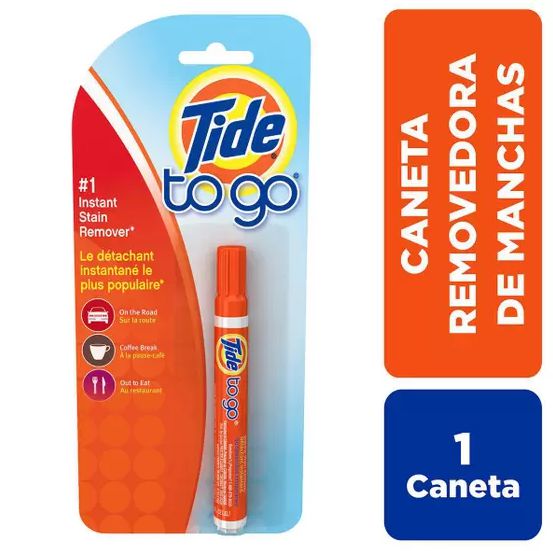 Caneta Removedora de Manchas Instantâneas, To Go com Oxi, 1 Unidade, Tide